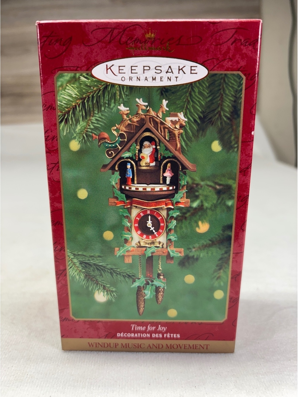 Hallmark Keepsake Ornament 'Time for Joy' Windup Music and Movement Christmas C-